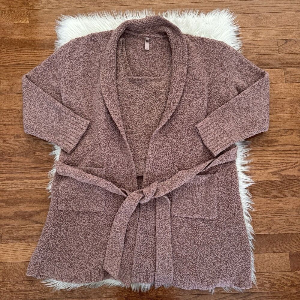 SKIMs Cozy Knit Robe Set With Matching Tank Women’s L/XL Sherpa Fleece Lounge
